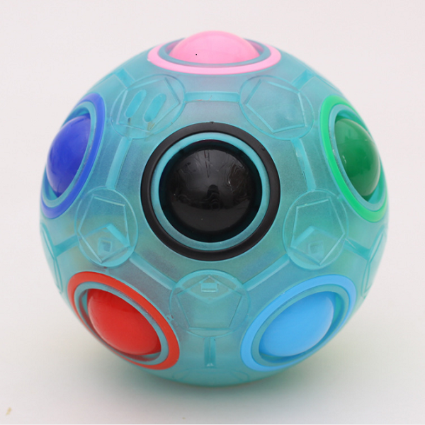 Rainbow Puzzle Magic Fidget Ball - Image 2